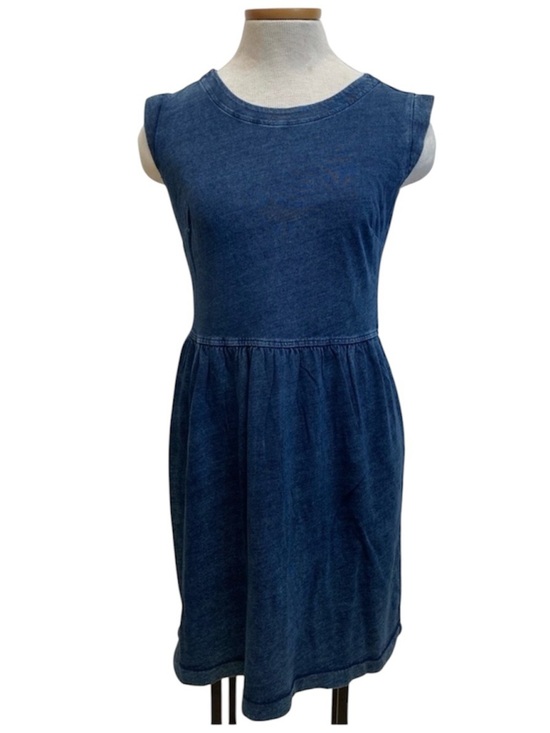 LOFT Dresses & Skirts - 3/$20 Ann Taylor Loft Blue Fit and Flare Mini Dress, Zippered Back Women’s 2